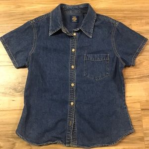 Vintage gap denim button up